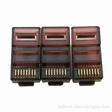 RJ45 Cat5e Plug Connecter, Available in Various Colors